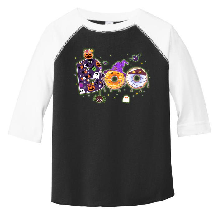 Cute Funny Halloween Boo Donuts Toddler Fine Jersey T-Shirt