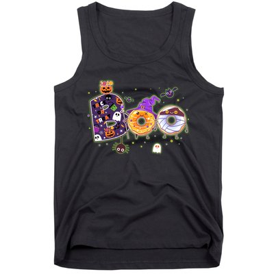 Cute Funny Halloween Boo Donuts Tank Top