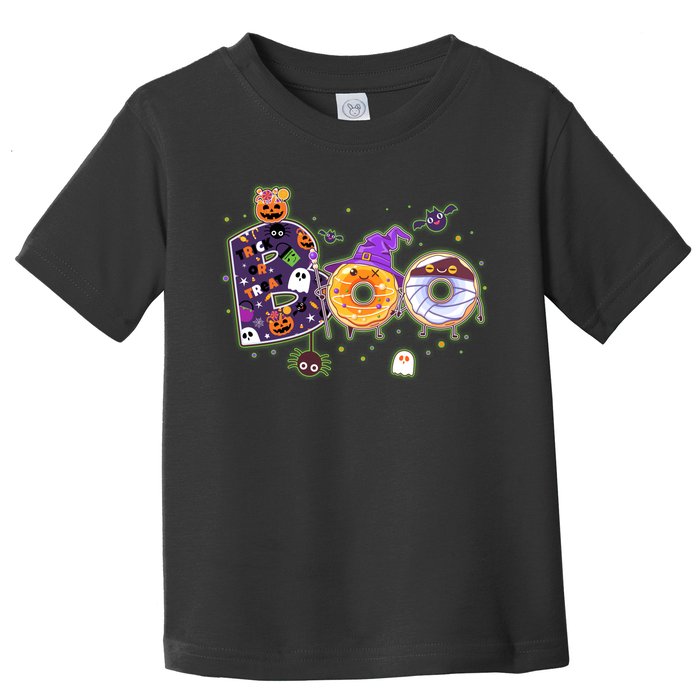 Cute Funny Halloween Boo Donuts Toddler T-Shirt