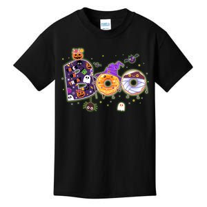 Cute Funny Halloween Boo Donuts Kids T-Shirt