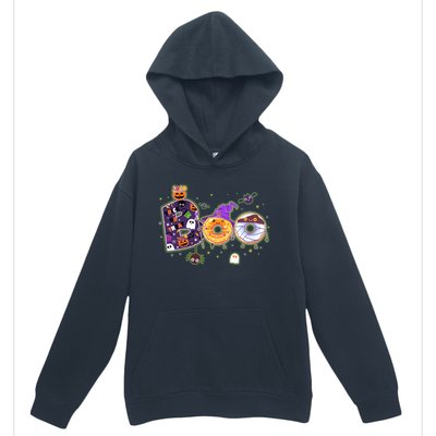 Cute Funny Halloween Boo Donuts Urban Pullover Hoodie