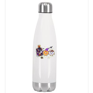 Cute Funny Halloween Boo Donuts Stainless Steel Insulated Water Bottle