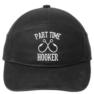 Classic Fishing Hooks Part Time Hooker 7-Panel Snapback Hat