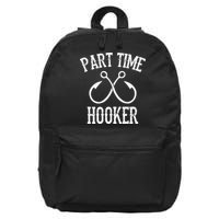 Classic Fishing Hooks Part Time Hooker 16 in Basic Backpack