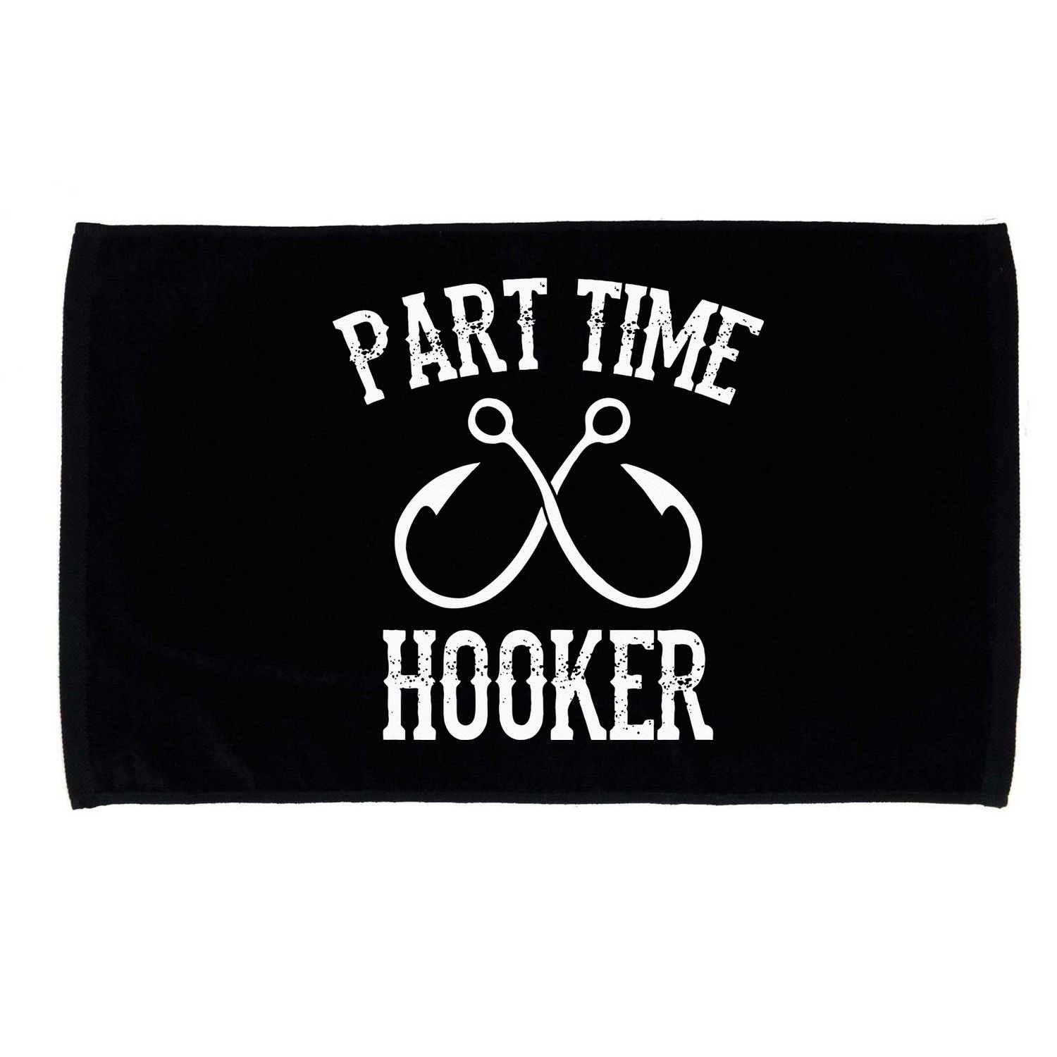 Classic Fishing Hooks Part Time Hooker Microfiber Hand Towel