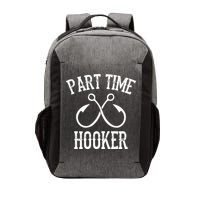 Classic Fishing Hooks Part Time Hooker Vector Backpack