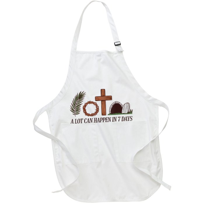 Christian Faith Happy Easter Day A Lot Can Happen In 7 Days Apron