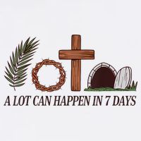 Christian Faith Happy Easter Day A Lot Can Happen In 7 Days Apron