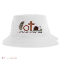 Christian Faith Happy Easter Day A Lot Can Happen In 7 Days Sustainable Bucket Hat