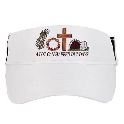 Christian Faith Happy Easter Day A Lot Can Happen In 7 Days Adult Drive Performance Visor