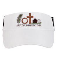 Christian Faith Happy Easter Day A Lot Can Happen In 7 Days Adult Drive Performance Visor