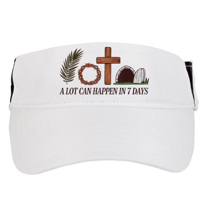 Christian Faith Happy Easter Day A Lot Can Happen In 7 Days Adult Drive Performance Visor