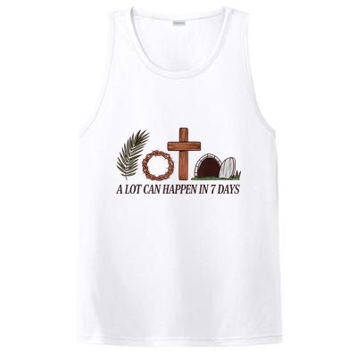 Christian Faith Happy Easter Day A Lot Can Happen In 7 Days PosiCharge Competitor Tank