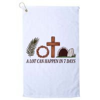 Christian Faith Happy Easter Day A Lot Can Happen In 7 Days Golf Towel
