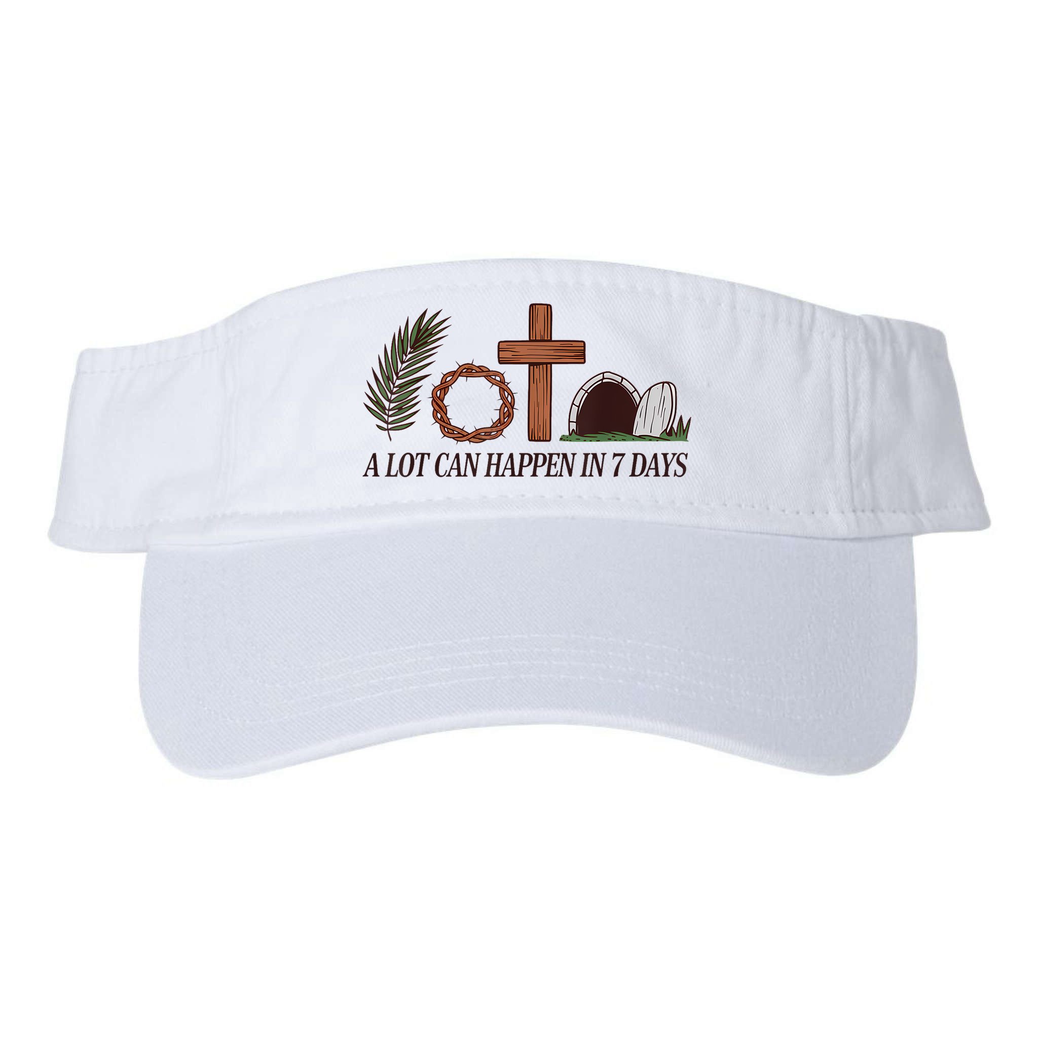 Christian Faith Happy Easter Day A Lot Can Happen In 7 Days Visor