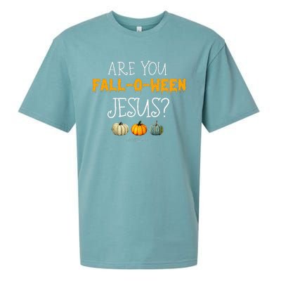 Christian Faith Halloween Are You Fall O Ween Jesus Matthew Sueded Cloud Jersey T-Shirt