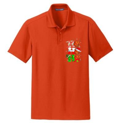 Christmas Funny Ho Ho Ho Basketball Pajama Santa Lover T Dry Zone Grid Polo