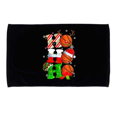 Christmas Funny Ho Ho Ho Basketball Pajama Santa Lover T Microfiber Hand Towel