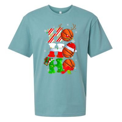 Christmas Funny Ho Ho Ho Basketball Pajama Santa Lover T Sueded Cloud Jersey T-Shirt