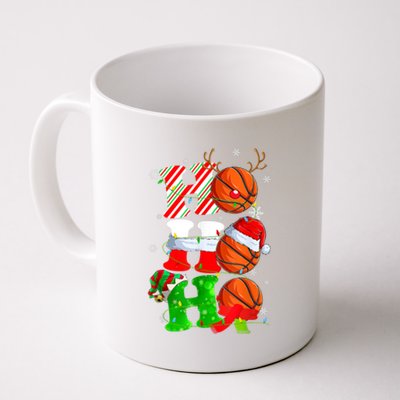 Christmas Funny Ho Ho Ho Basketball Pajama Santa Lover T Coffee Mug