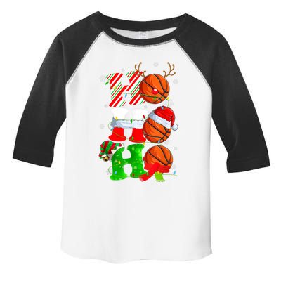 Christmas Funny Ho Ho Ho Basketball Pajama Santa Lover T Toddler Fine Jersey T-Shirt