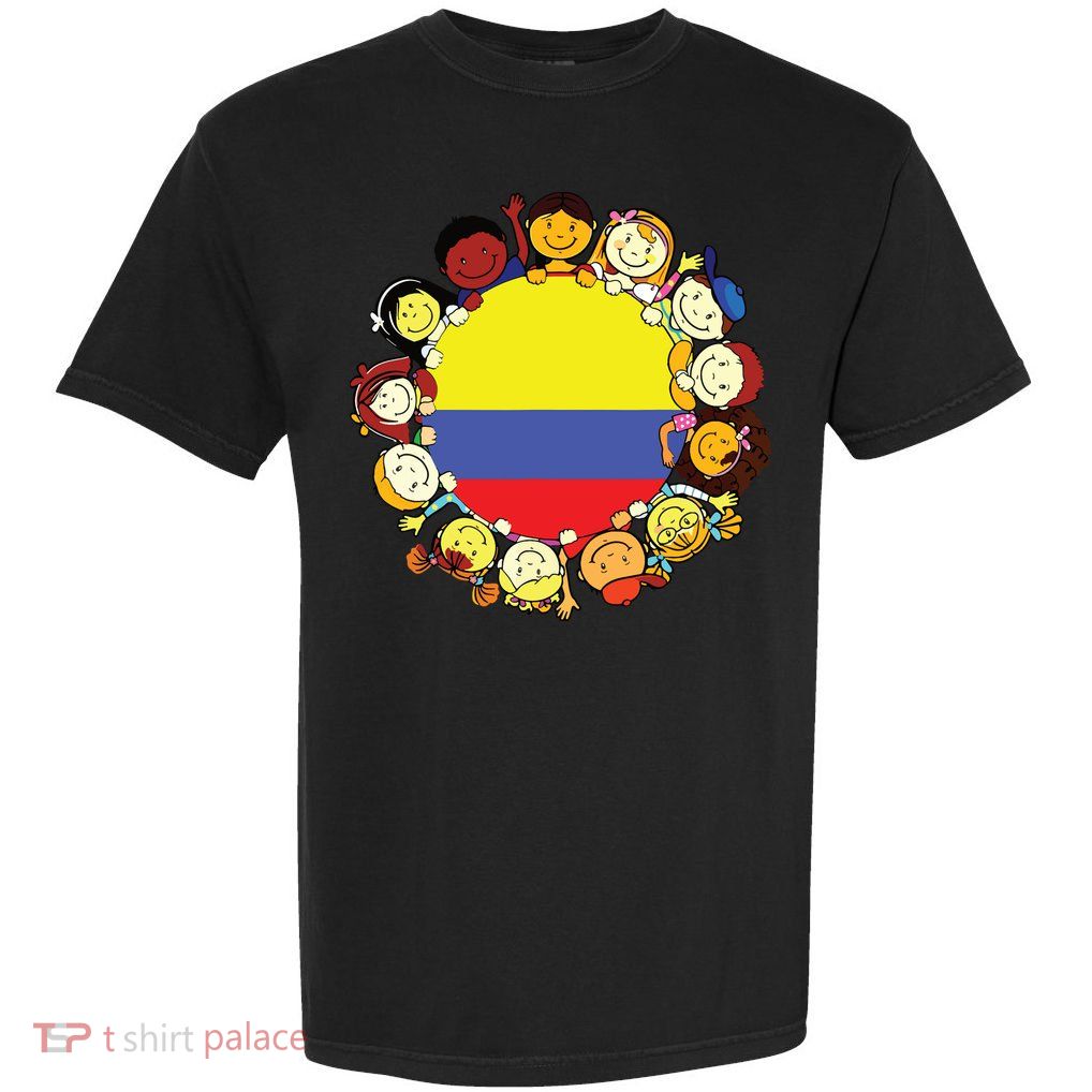 Colombia Flag Hispanic Heritage Month Colombian Garment-Dyed Heavyweight T-Shirt