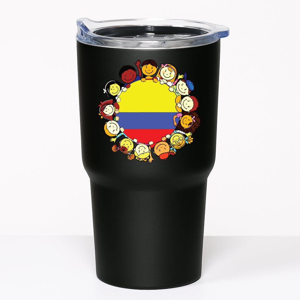 Colombia Flag Hispanic Heritage Month Colombian Tumbler