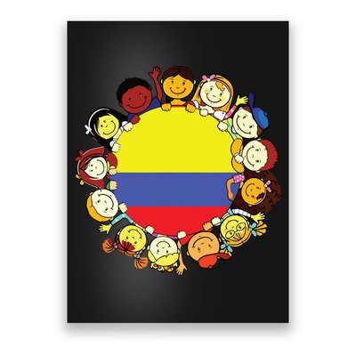 Colombia Flag Hispanic Heritage Month Colombian Poster