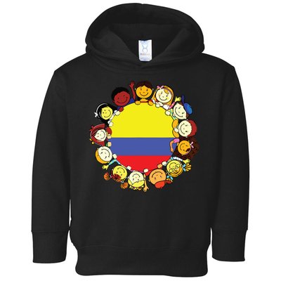 Colombia Flag Hispanic Heritage Month Colombian Toddler Hoodie