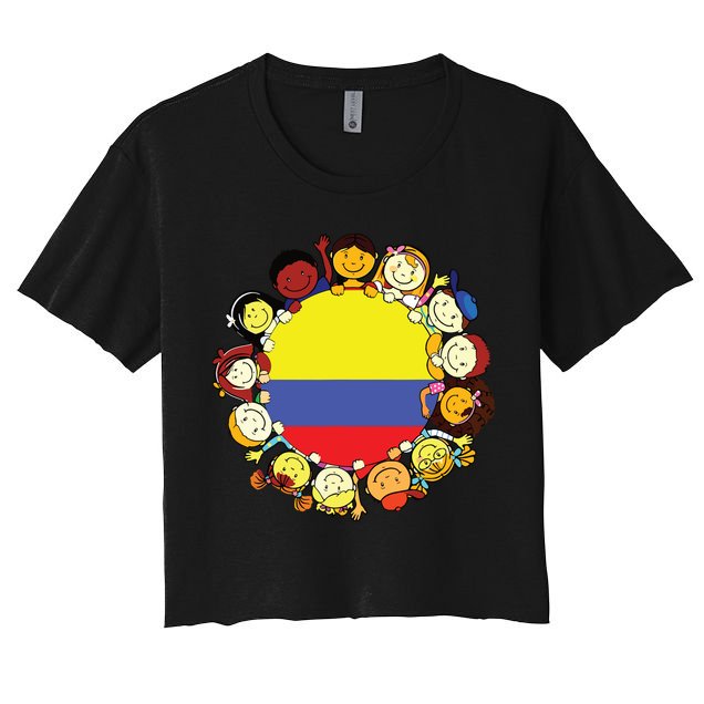 Colombia Flag Hispanic Heritage Month Colombian Crop Top
