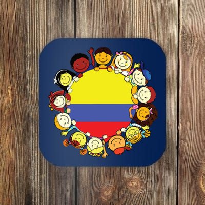 Colombia Flag Hispanic Heritage Month Colombian Coaster