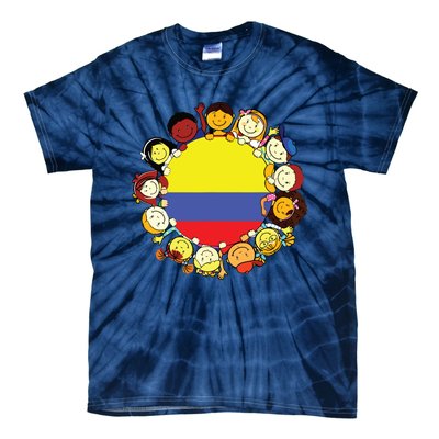 Colombia Flag Hispanic Heritage Month Colombian Tie-Dye T-Shirt