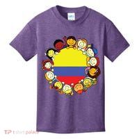 Colombia Flag Hispanic Heritage Month Colombian Kids T-Shirt