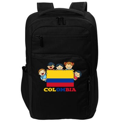 Colombia Flag Hispanic Heritage Month Colombian Impact Tech Backpack