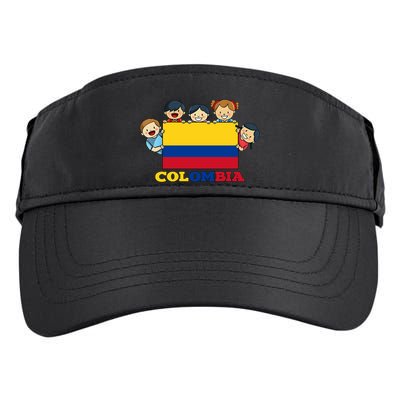 Colombia Flag Hispanic Heritage Month Colombian Adult Drive Performance Visor