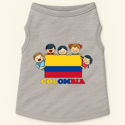 Colombia Flag Hispanic Heritage Month Colombian Doggie Tank