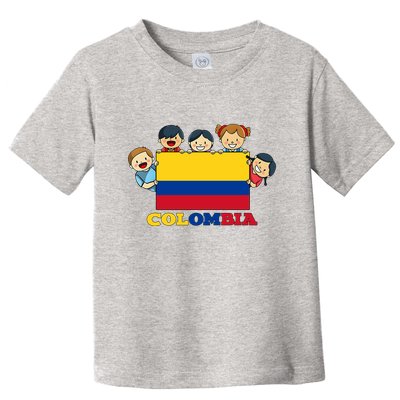 Colombia Flag Hispanic Heritage Month Colombian Toddler T-Shirt