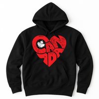 Canada Flag Heart Shirts Canadian Roots Americans Love Maple Hoodie