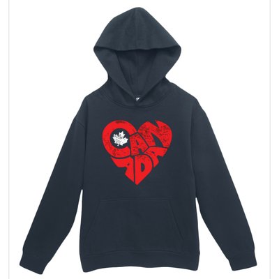 Canada Flag Heart Shirts Canadian Roots Americans Love Maple Urban Pullover Hoodie