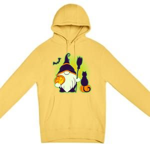 Cute Funny Halloween Gnome Premium Pullover Hoodie