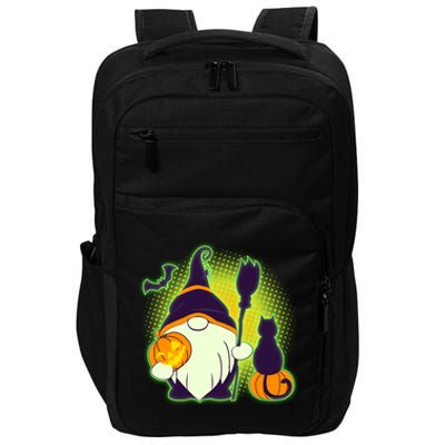 Cute Funny Halloween Gnome Impact Tech Backpack