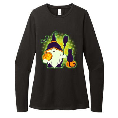 Cute Funny Halloween Gnome Womens CVC Long Sleeve Shirt