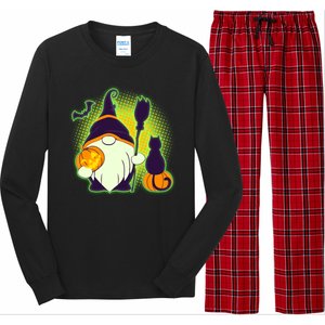 Cute Funny Halloween Gnome Long Sleeve Pajama Set