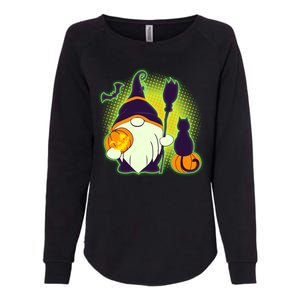 Cute Funny Halloween Gnome Womens California Wash Sweatshirt