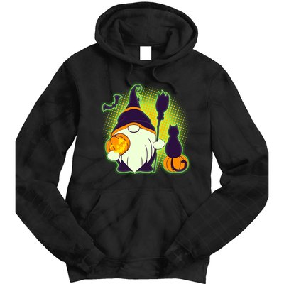 Cute Funny Halloween Gnome Tie Dye Hoodie