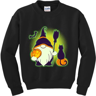 Cute Funny Halloween Gnome Kids Sweatshirt
