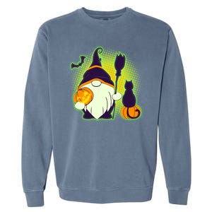 Cute Funny Halloween Gnome Garment-Dyed Sweatshirt