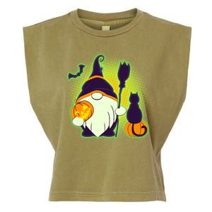 Cute Funny Halloween Gnome Garment-Dyed Women's Muscle Tee