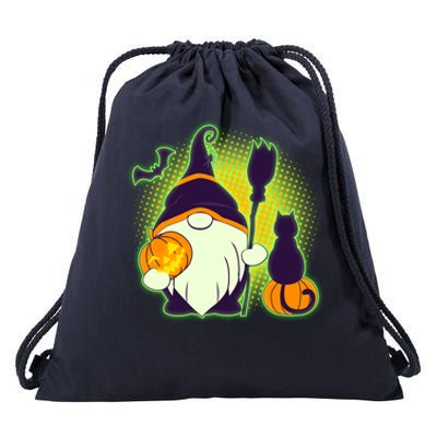 Cute Funny Halloween Gnome Drawstring Bag