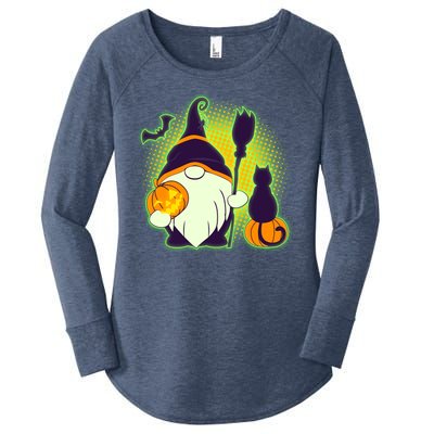 Cute Funny Halloween Gnome Women's Perfect Tri Tunic Long Sleeve Shirt